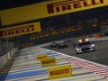 The saftery car leads the field after a collision with Maldonado and Esteban Gutierrez