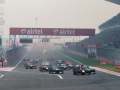 during the Indian Formula One Grand Prix at Buddh International Circuit on October 27, 2013 in Noida, India.
