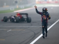 during the Indian Formula One Grand Prix at Buddh International Circuit on October 27, 2013 in Noida, India.