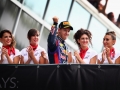 during the Italian Formula One Grand Prix at Autodromo di Monza on September 8, 2013 in Monza, Italy.