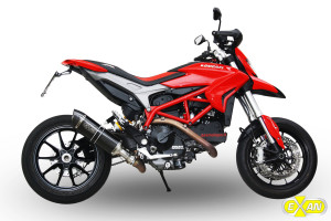 EXAN - DUCATI HYPERMOTARD 821 - X-Black Ovale Inox Nero