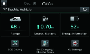 UVO EV eServices_Main Menu