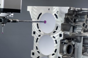 The NANOSLIDE technology has been evolved and developed to production standard by Mercedes-Benz. NANOSLIDE produces a perfectly smooth cylinder barrel. After the roughening of the cylinder barrels, leaving a gray surface ready to be arc-spray coated, dimensions are checked with precise measuring devices