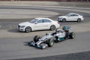 Efficiency equals performance - as the F1 race car (W05 Hybrid) is about 35 percent more efficient as its predecessor, so is the upcoming hybrid generation of Mercedes-Benz: S 500 PLUG IN HYBRID and C-Class PLUG IN HYBRID