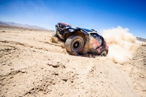 Stephane Peterhansel  races during the 5th stage of Rally Dakar 2015 from  Copiapo to Antofagasta, Chile on January 9th, 2015