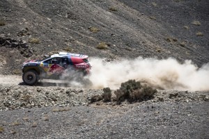 Stephane Peterhansel races during stage 4 of Rally Dakar 2015 from Chilecito, Argentina to Copiapo Chile on January 7th, 2015  Peugeot returns to Dakar // Flavien Duhamel/Red Bull Content Pool // P-20150107-00269 // Usage for editorial use only // Please go to www.redbullcontentpool.com for further information. //