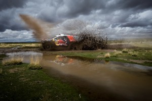 Stephane Peterhansel races during the 7th stage of Rally Dakar 2015 from Iquique, Chile to Uyuni, Bolivia on January 10th, 2015