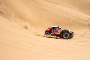 Stephane Peterhansel races during the 9th stage of Rally Dakar 2015 from Iquique to Calama, Chile on January 13th, 2015