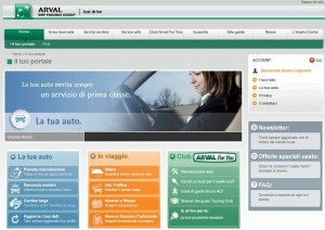 Arval_Smart_Experience_PORTALE DRIVER_Homepage