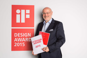 iF Design Award certificate handover to Gert Hildebrand