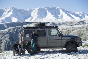 Mike Horn mit der G-Klasse auf dem Weg zum K2 im Mai / Juni 2015