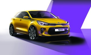 4th Generation Kia Rio_Exterior Front Quarter Rendering