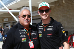 mallya hulk Motor Racing - Formula One World Championship - United States Grand Prix - Race Day - Austin, USA