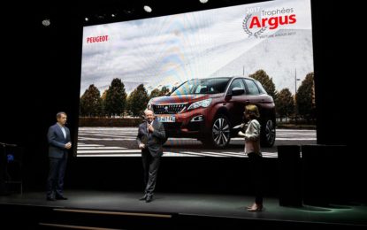Tre premi per Peugeot nei Trofei Argus 2017