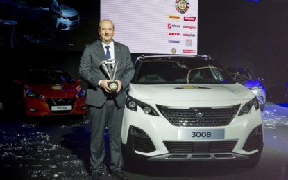 Peugeot 3008 è Car Of The Year 2017