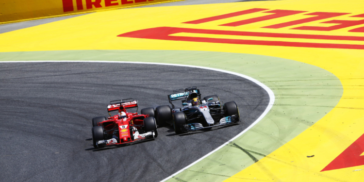 ferrari mercedes Circuit de Catalunya