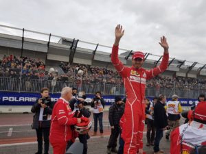 Giovinazzi al Motor Show 