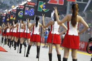 grid girls sinfapore