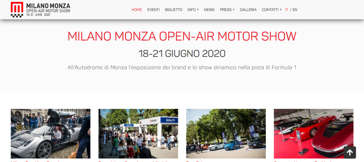 Milano Monza Motor Show: poster ufficiale e nuovo sito