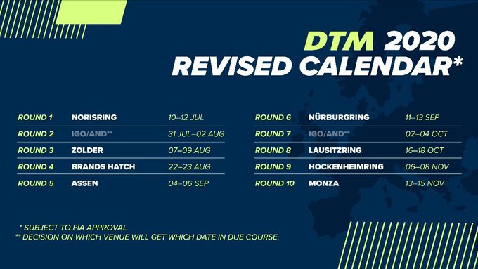 monza DTM calendario