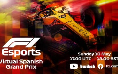 Domenica su Sky Sport F1 l’eSports Virtual GP di Spagna