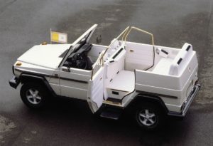 Premiere vor 40 Jahren: „Papamobil“ auf Basis der Mercedes-Benz G-KlassePremiere 40 years ago: “Popemobile” based on the Mercedes-Benz G-Class