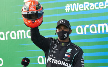Eifel: Hamilton eguaglia il record di Schumacher. Sul podio Verstappen e Ricciardo