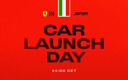 Ferrari SF21: alle 14.00 la presentazione