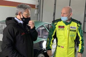 Caffi e Villeneuve test Nascar