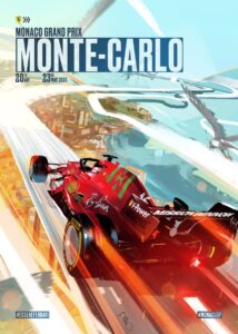 poster ferrari monaco 21