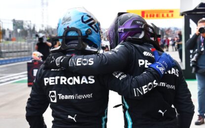 Turchia: Hamilton più veloce, ma in pole ci sarà Bottas. Poi Verstappen e Leclerc