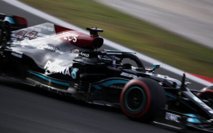 Hamilton-Leclerc nel venerdì in Turchia. Verstappen 5°