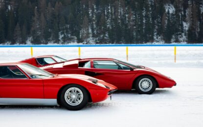 Weekend sul ghiaccio per il Polo Storico Lamborghini