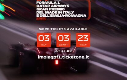 GP Imola: altri 60mila biglietti in vendita da oggi