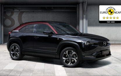 Cinque stelle Euro NCAP per Mazda MX-30 e-Skyactiv R-EV