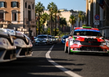 Ceremonial Start in Rome at FIA European Rally Championship in Rome, Italy on 22nd July 2022 // @World / Red Bull Content Pool // SI202207220862 // Usage for editorial use only //