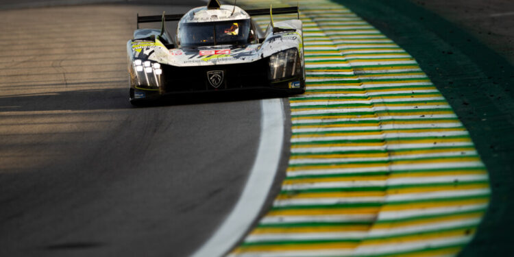 94 DUVAL Loïc (fra), DI RESTA Paul (gbr), VANDOORNE Stoffel, Peugeot TotalEnergies, Peugeot 9x8 #94, action  during the 2024 Rolex 6 Hours of Sao Paulo, 5th round of the 2024 FIA World Endurance Championship, from July 11 to 14, 2024 on the Autódromo José Carlos Pace in Interlagos, Brazil - Photo Joao Filipe / DPPI