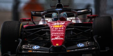 16 LECLERC Charles (mco), Scuderia Ferrari SF-26, action during the Formula 1 Miami Grand Prix 2026, 4th round of the 2026 Formula One World Championship from May 1 to 3, 2026 on the Miami International Autodrome, in Miami Gardens, USA - Photo Eric Alonso / DPPI