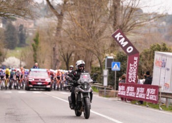 - during the Strade Bianche (White Roads) a 203 km one day race from and to Siena - Tuscany,- Saturday March 7, 2025, Italy. Sport - cycling (Photo by Fabio Ferrari/LaPresse)