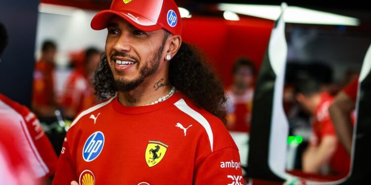 HAMILTON Lewis (gbr), Scuderia Ferrari SF-26, portrait during the Formula 1 Barcelona-Catalunya Grand Prix 2026, 7th round of the 2026 Formula One World Championship from June 12 to 14, 2026 on the Circuit de Barcelona-Catalunya, in Montmelo, Spain - Photo Florent Gooden / DPPI